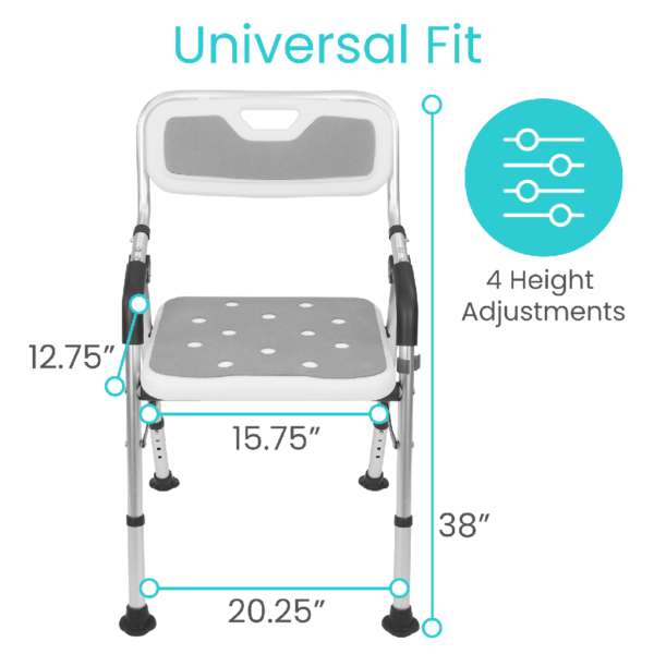 Foldable Shower Chair - Image 4